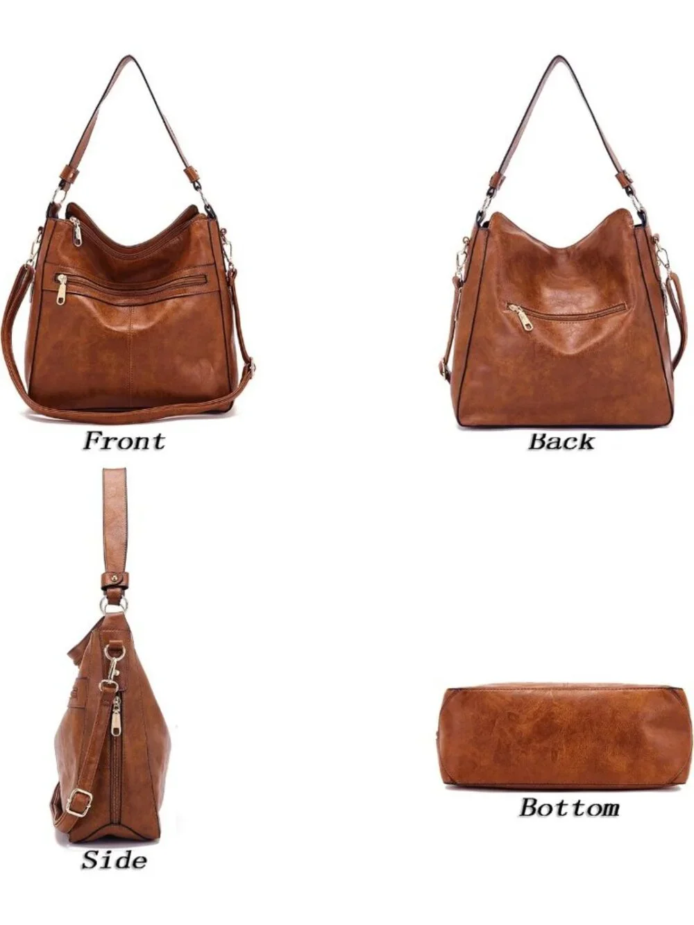 Stylish 4PC Handbag & Wallet Set for Women - Large Hobo Bag & Chic Accessories